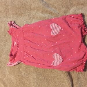 Carter's pink hearts romper